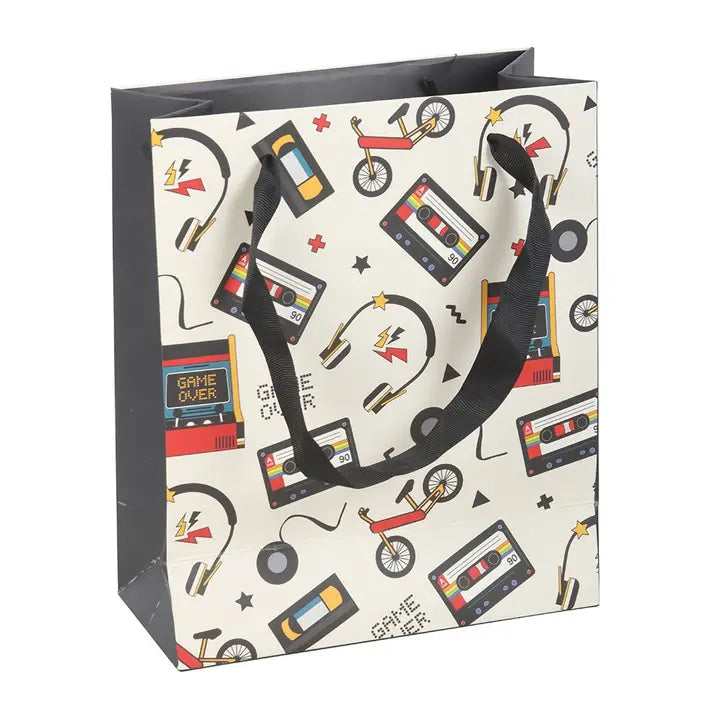Gift Bag 23cm - Retro 80s