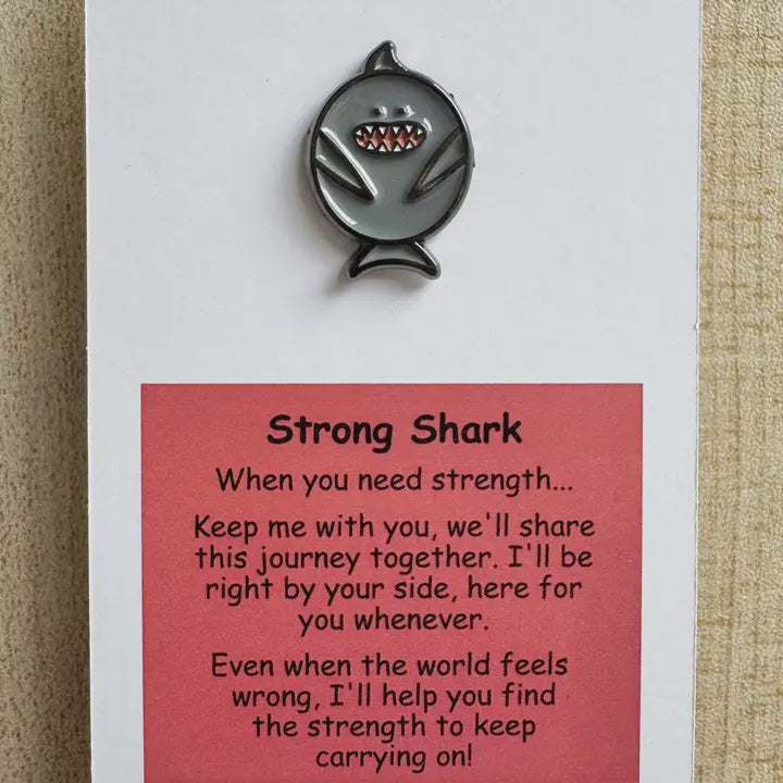 Little Joys Pin - Strong Shark