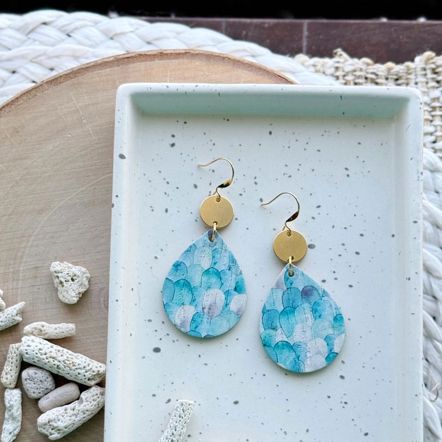 Dew Drop Earrings - Ocean