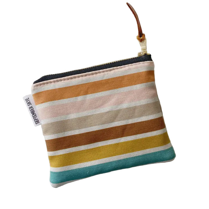 Cotton Coin Pouch - Indy Bloom Boho Stripe