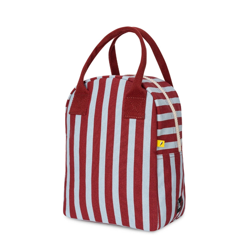Zipper Lunch Bag - Awning Stripe Chilli Pepper
