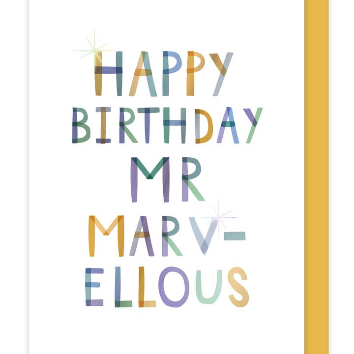 Happy Birthday Mr Marvellous