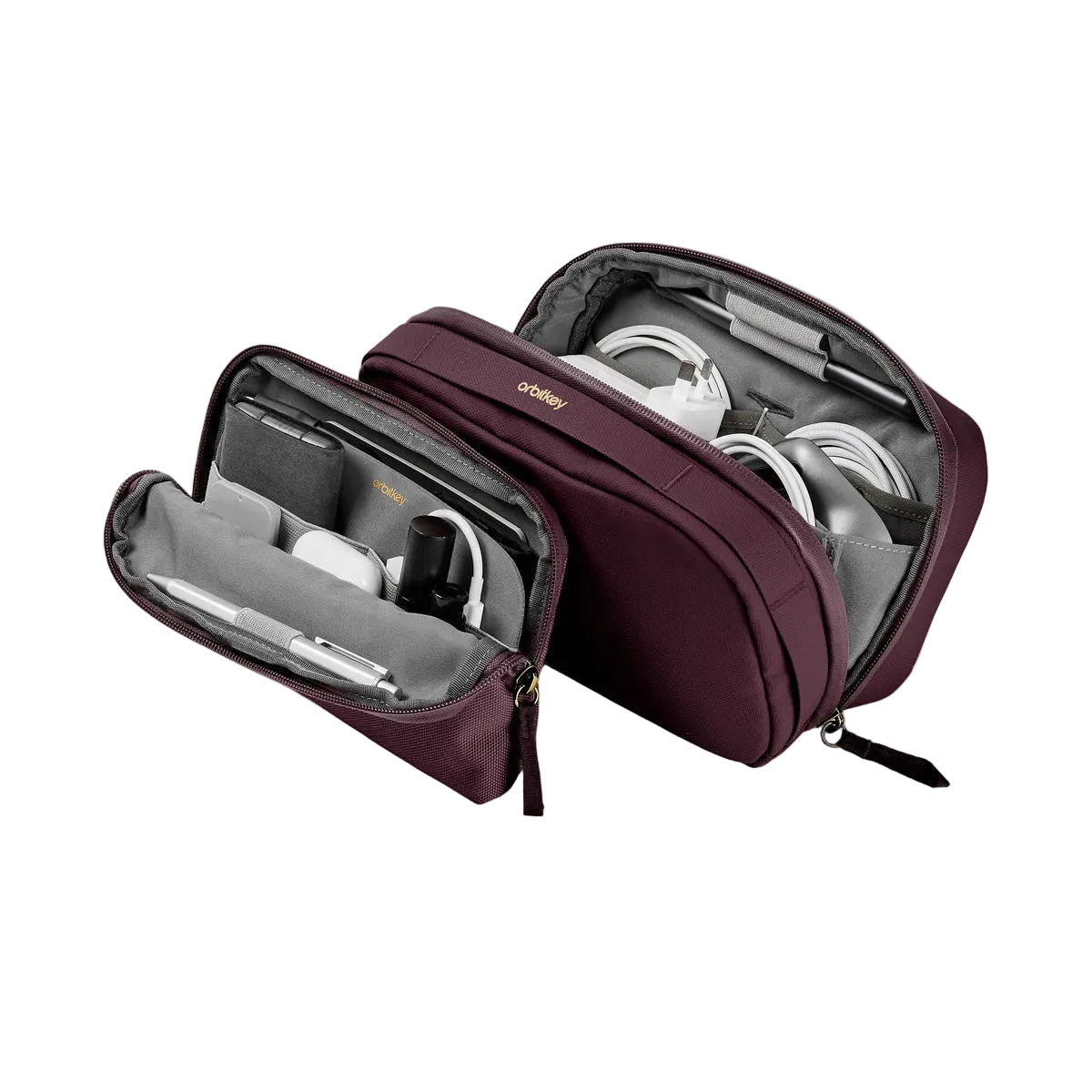 2 In 1 Tech Pouch - Plum
