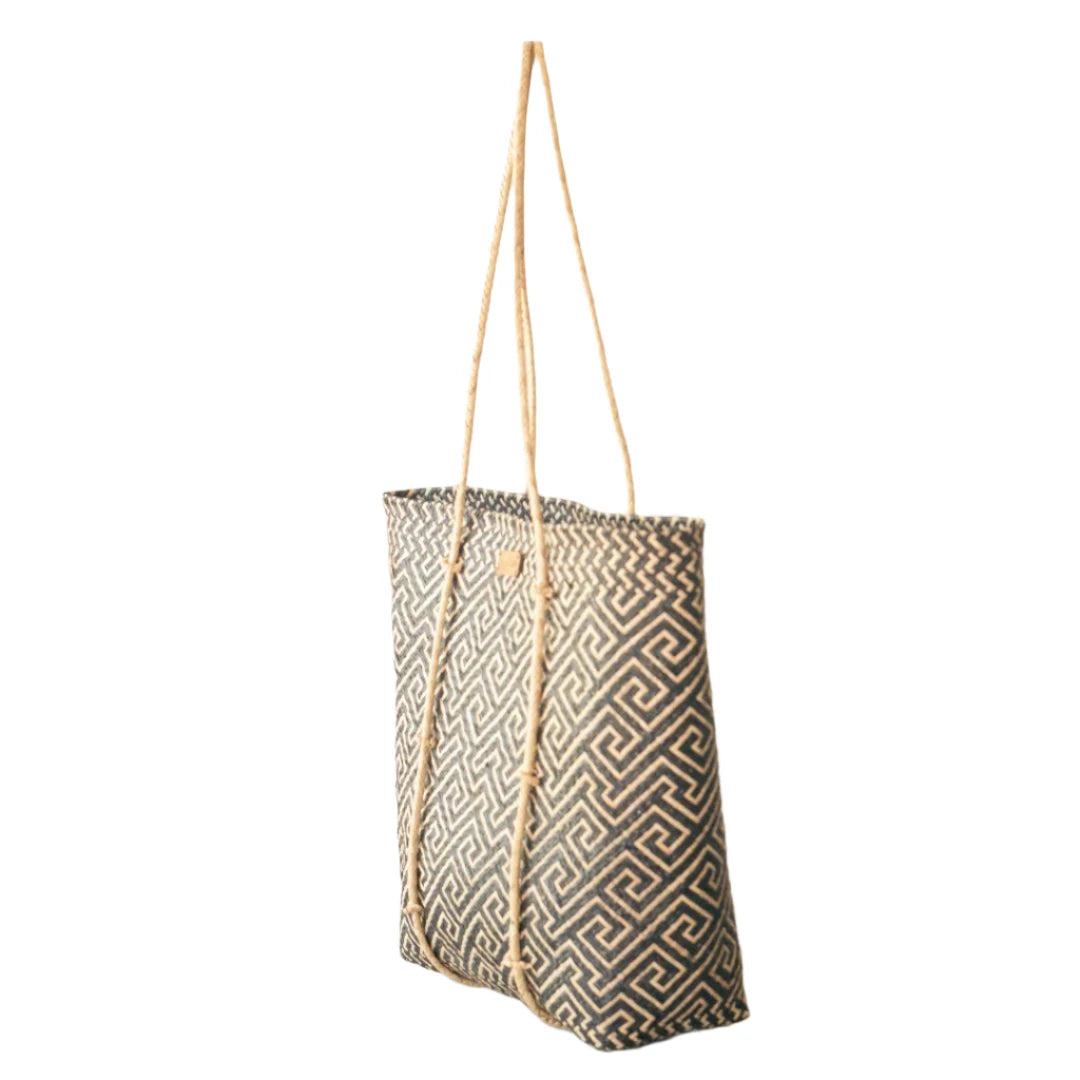 Handwoven Rattan Shoulder Bag - Elle