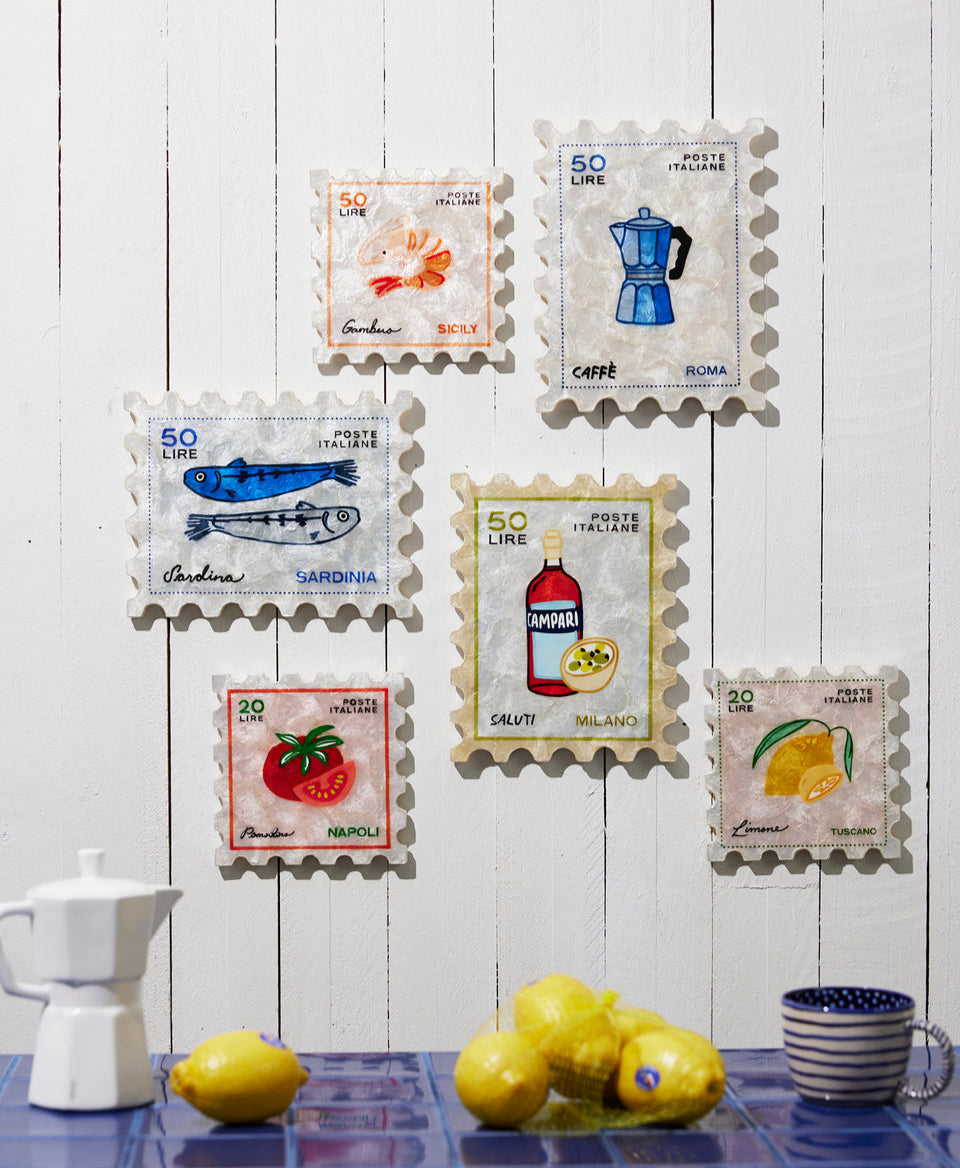 Capiz Shell Art - Stamp - Gambero