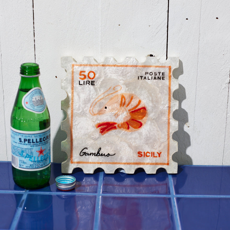 Capiz Shell Art - Stamp - Gambero