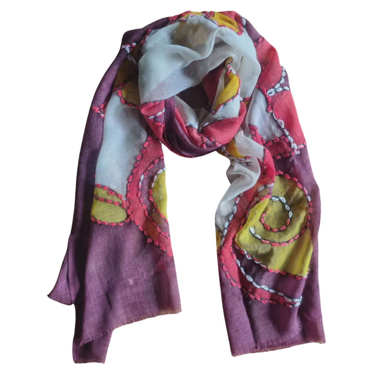 Pure Wool Winter Scarf WA0012PURPLE