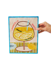 Capiz Shell Art Tile - Happy Hour - Limoncello