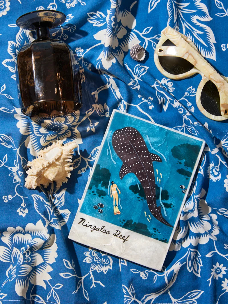 Capiz Shell Art Tile - Snapshot - Ningaloo