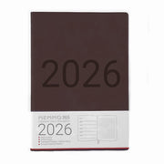 Luxe 2026 A5 Week-To-View Diary - Brown