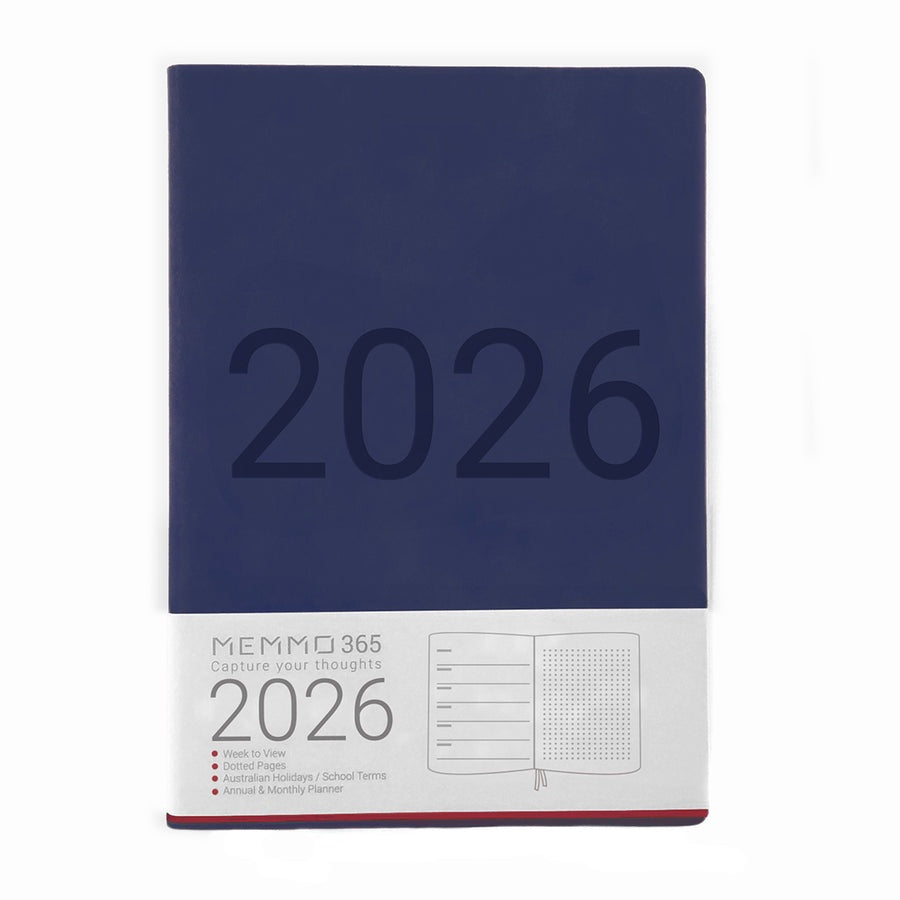 Luxe 2026 A5 Week-To-View Diary - Navy