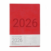 Luxe 2026 A5 Week-To-View Diary - Red