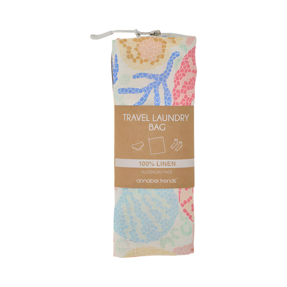 Linen Laundry Bag - Shelly Beach