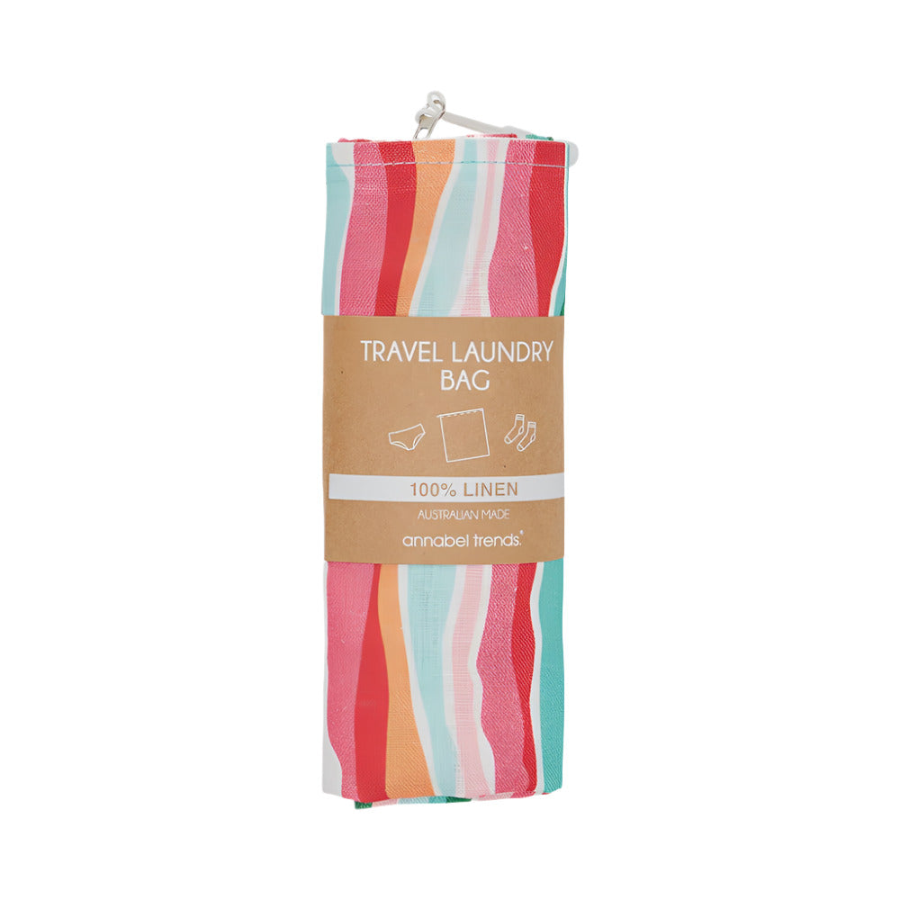 Linen Laundry Bag - Sherbert Ribbons