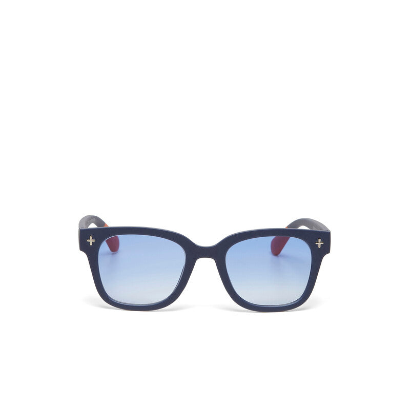 Okkia Sunglasses - Giovanni Midnight (Blue Lenses)
