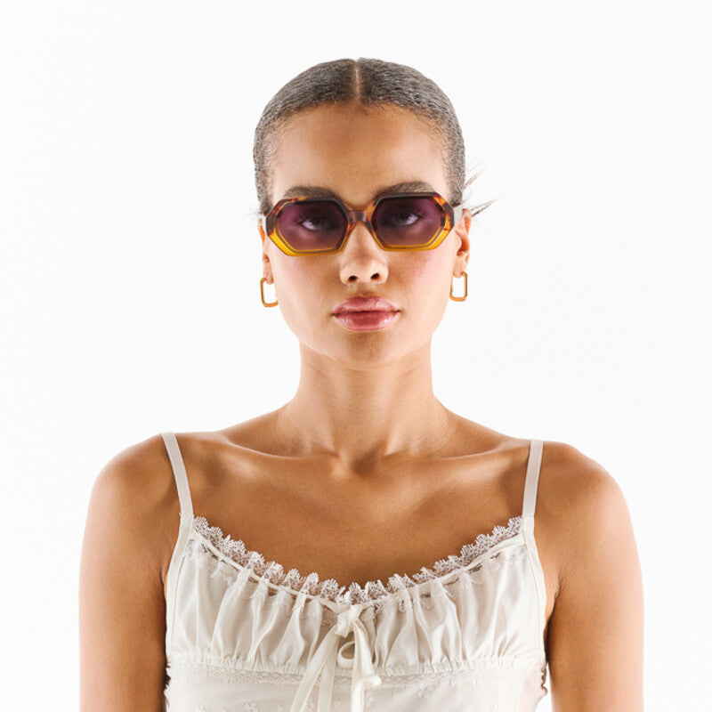 Okkia Sunglasses - Andrea Havana Yellow