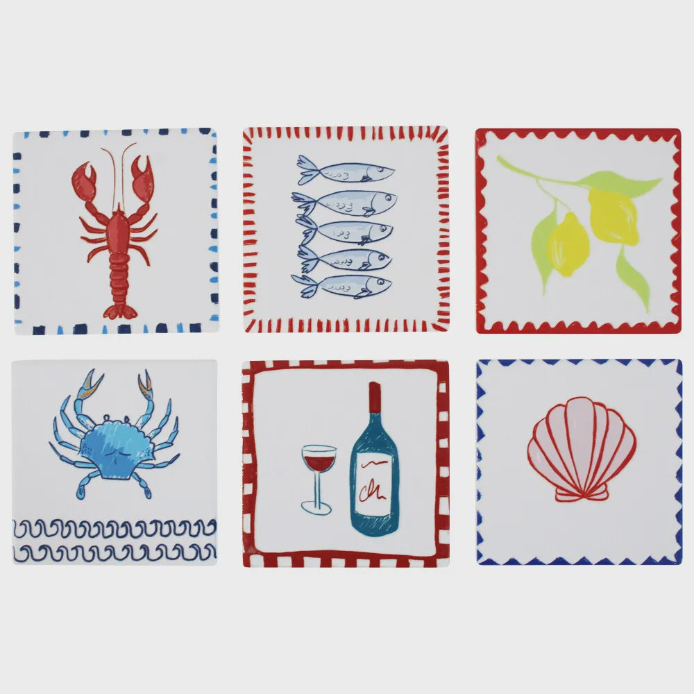 Coasters Mediterranean Assorted