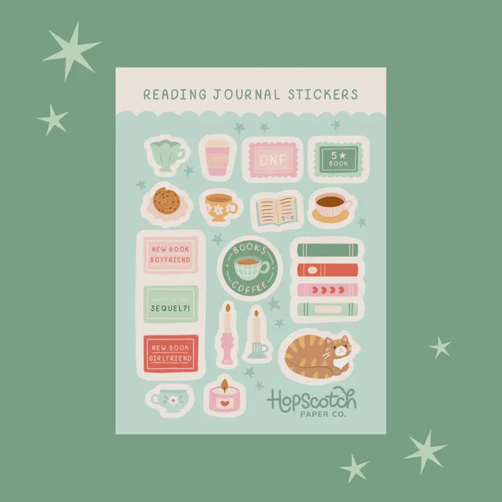 Reading Journal Sticker Sheet