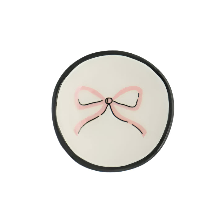Ring Dish - Pastel Pink Bow