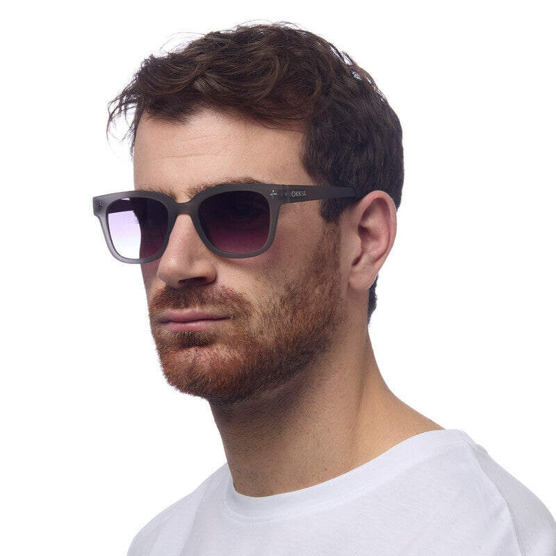 Okkia Sunglasses - Giovanni Translucent Grey