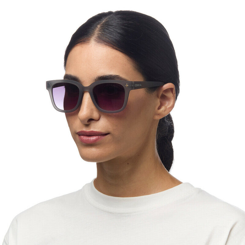 Okkia Sunglasses - Giovanni Translucent Grey