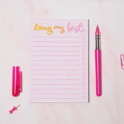 A6 Notepad - Doing My Best