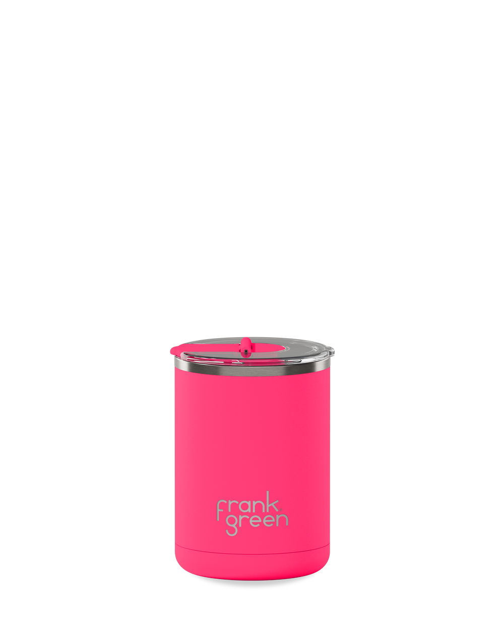 Ceramic Coffee Cup With Hinged Lid 355 ml - Bubblegum Burst