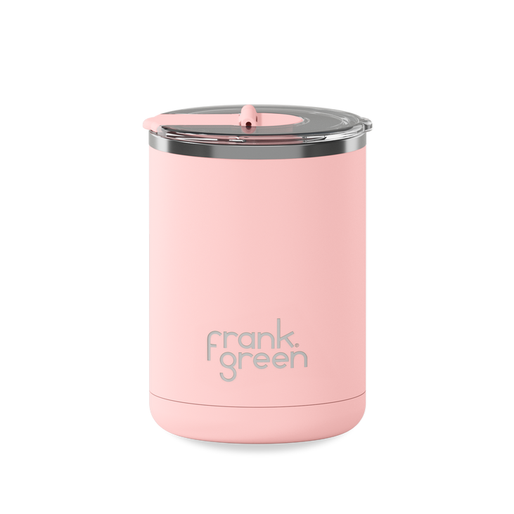 Ceramic Coffee Cup With Hinged Lid 355 ml - Blushed