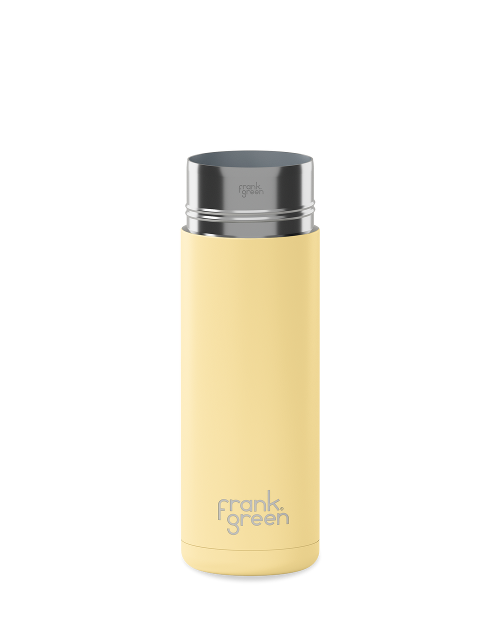 Ceramic Reusable Bottle with Straw Lid 595mL - Buttermilk