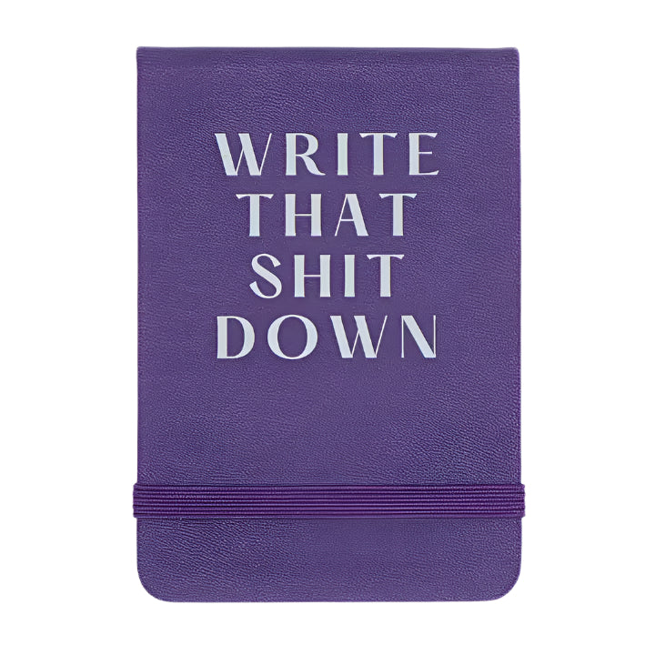 Leatherette Pocket Journal - Write That S**t Down