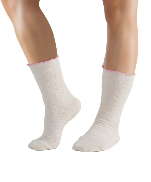Crew Non Slip Grip Socks - Fondant Spots
