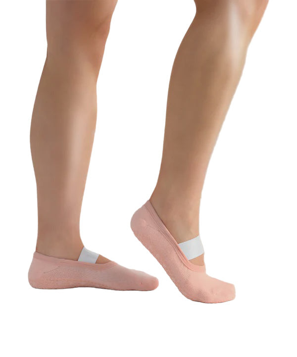 Ballet Non Slip Grip Socks - Fondant Pink