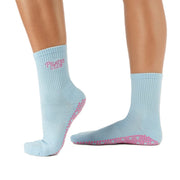 Crew Grip Socks - Pilates Club Blue