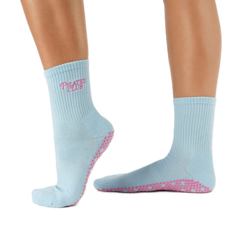 Crew Grip Socks - Pilates Club Blue