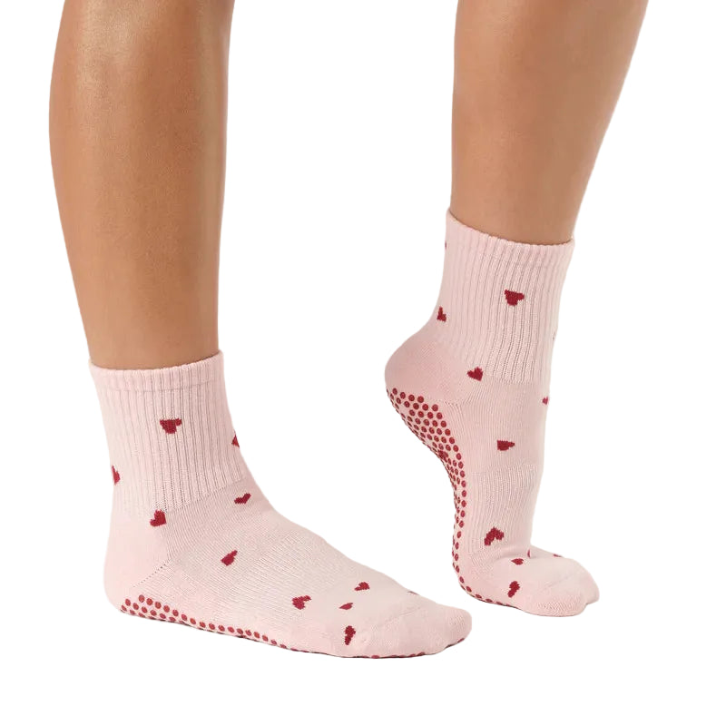 Crew Grip Socks - Love  Me Pink