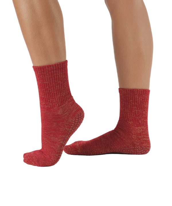 Crew Grip Socks - Tinsel Ruby