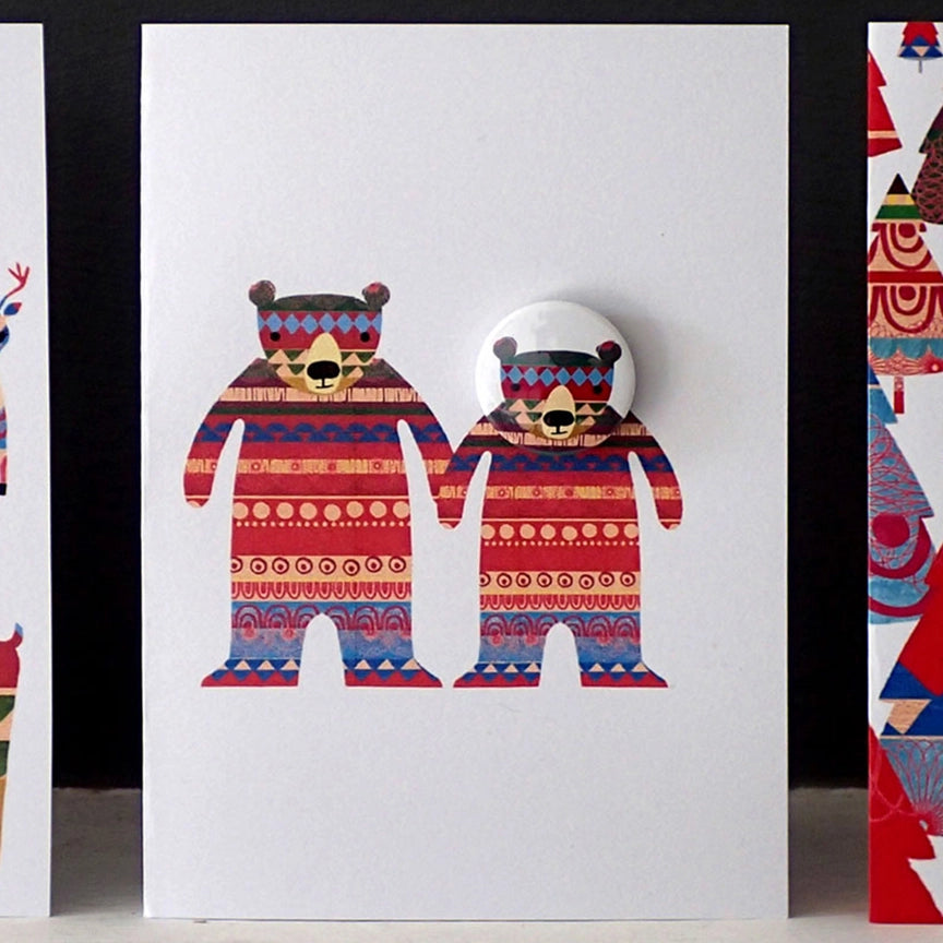 Card With Badge - Trifle Bears