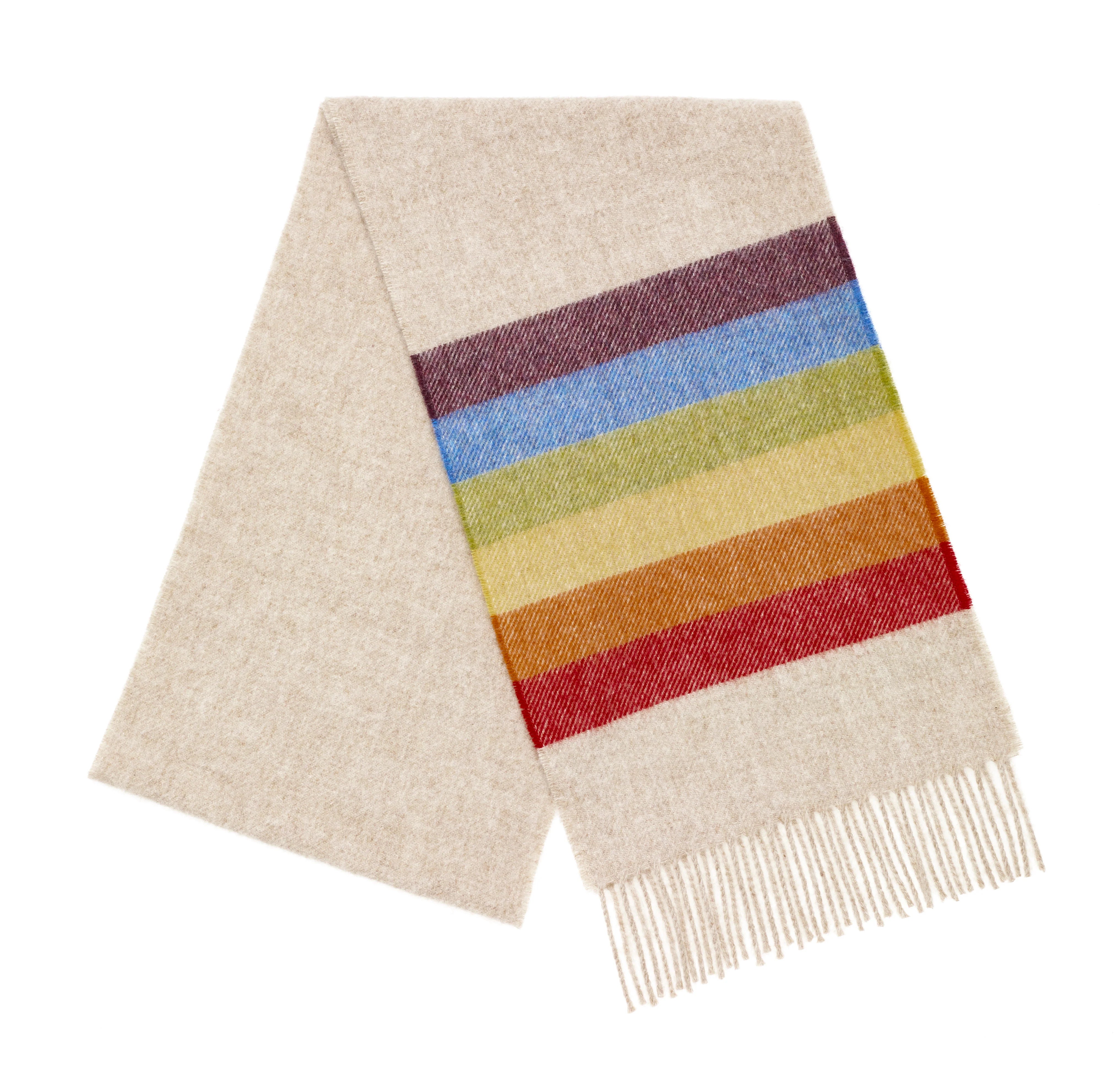 Pride Rainbow Beige Scarf