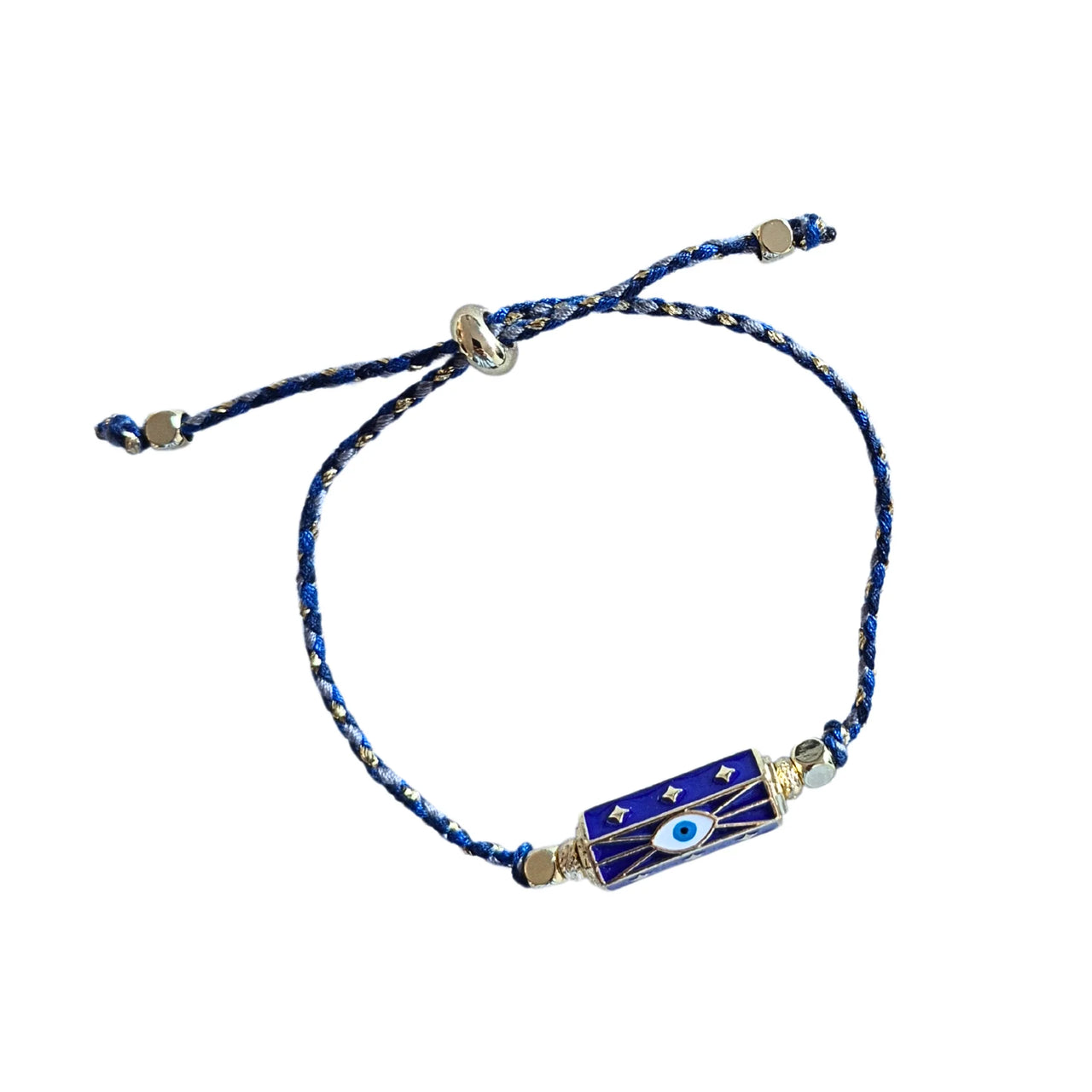 Cord Bracelet - Blue & Black