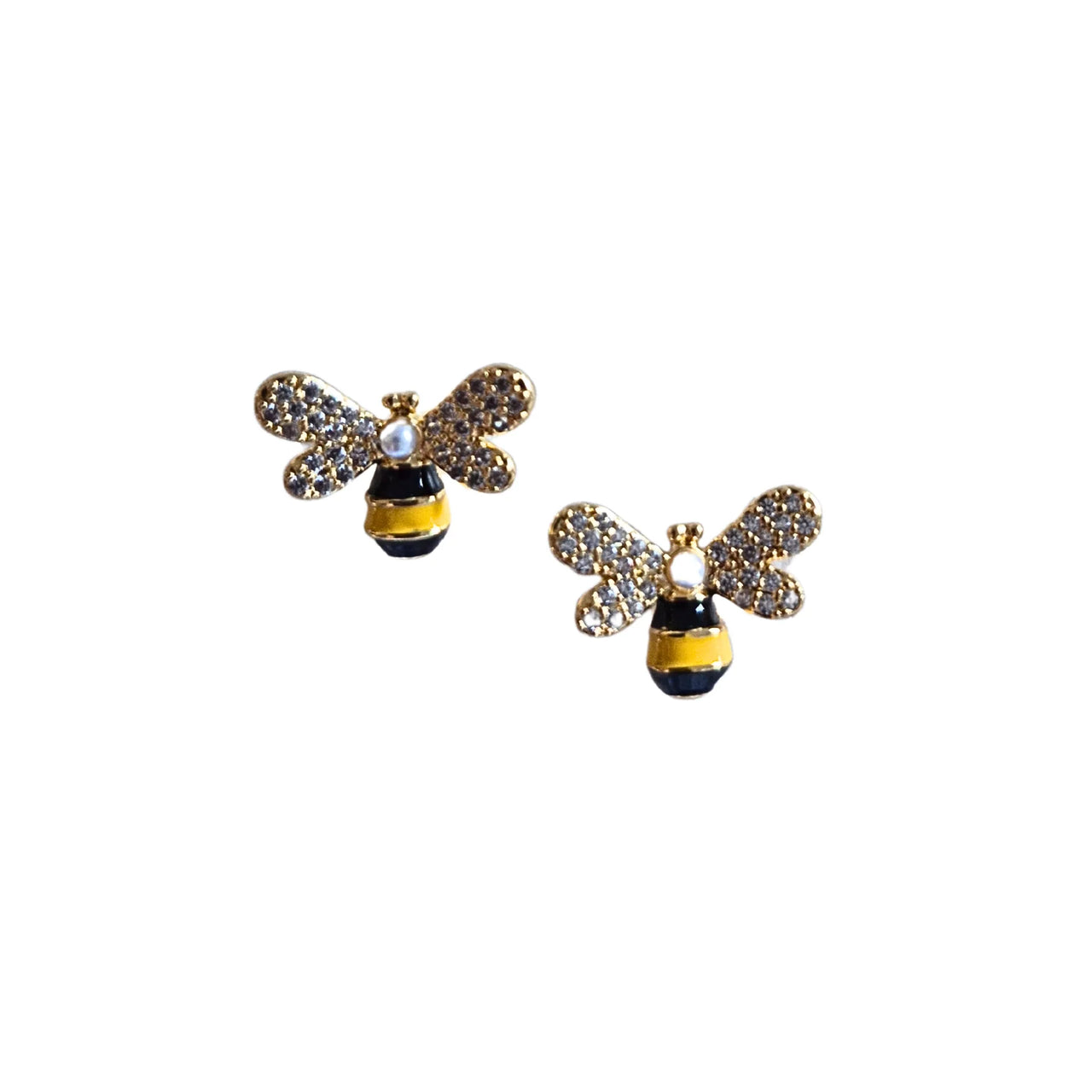 Enamel Bee Earrings