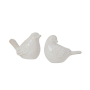 Swallow Ceramic Cream Bird - Set of 2