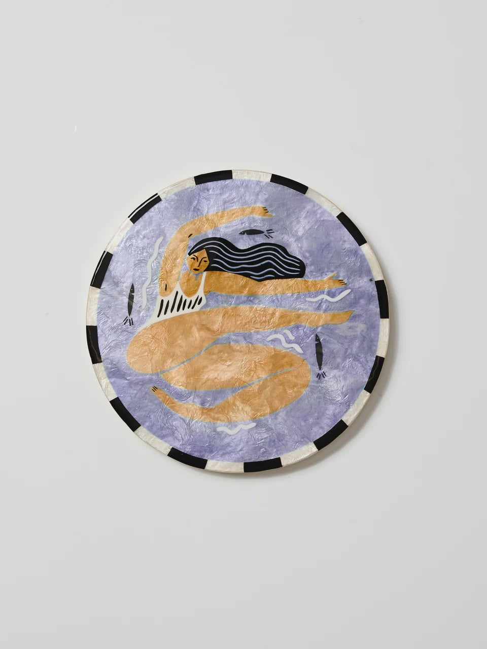 Capiz Shell Art Tile - Beach Day - Float