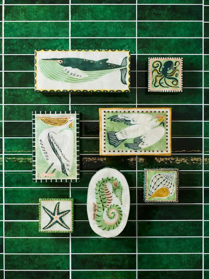 Capiz Shell Box - Mariner - Pelican