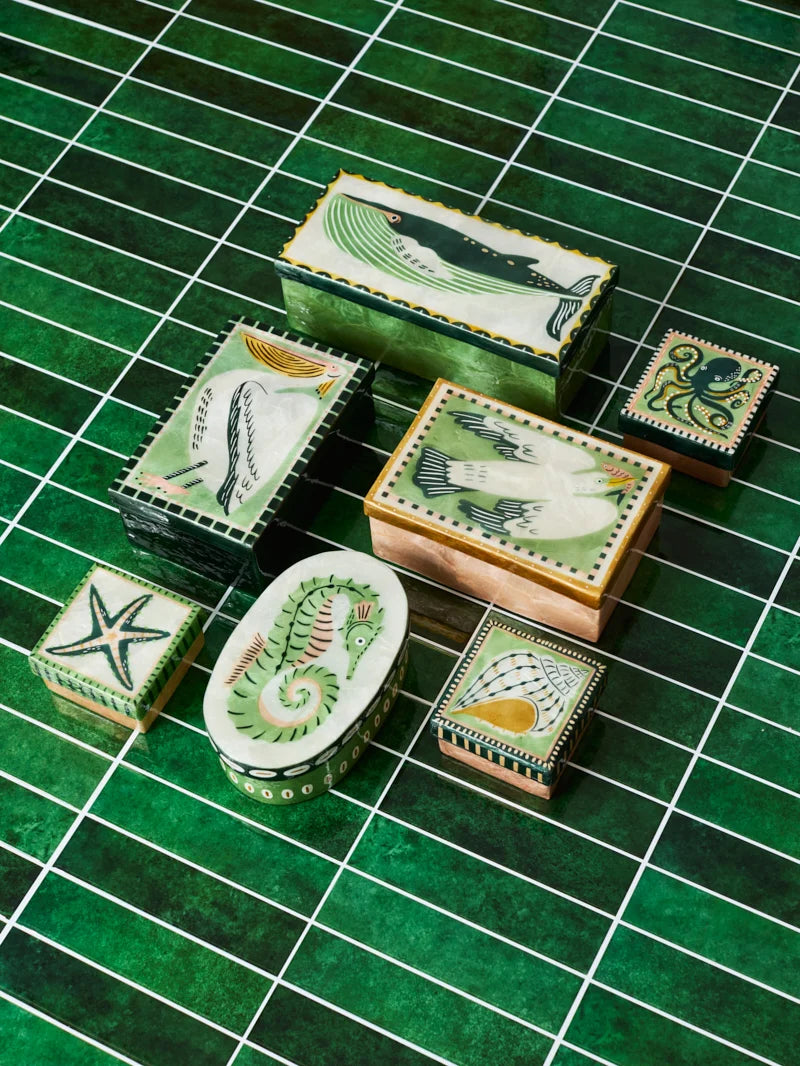 Capiz Shell Box - Mariner - Octopus