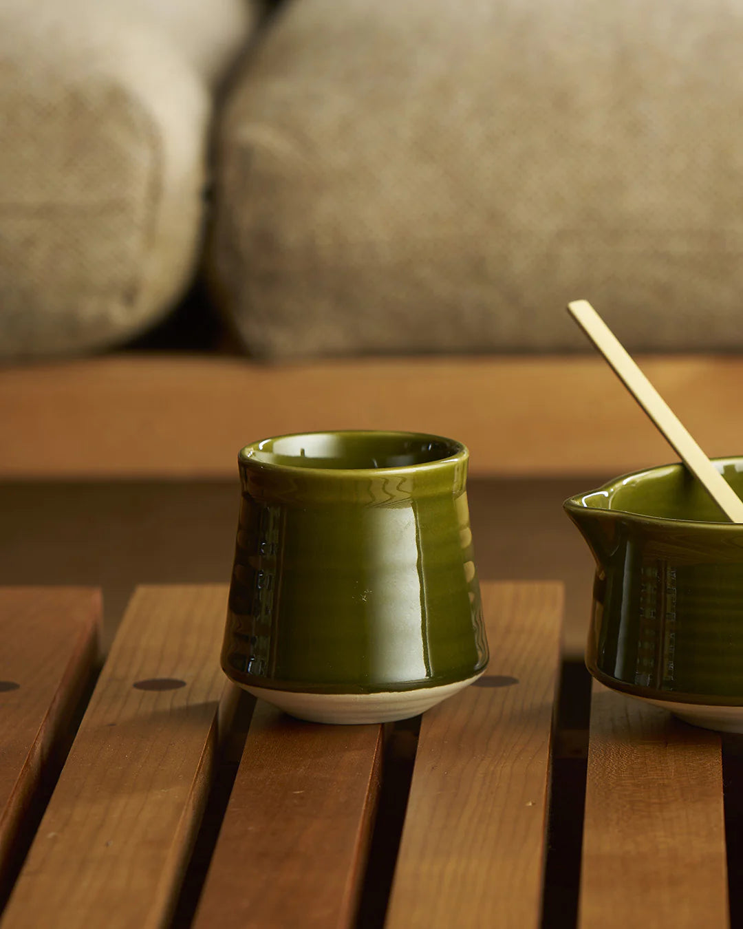 Set of 2 Matcha Latte Cups - Matcha