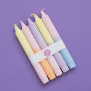 Taper Candles Set of 5 - Pastel Party Mix