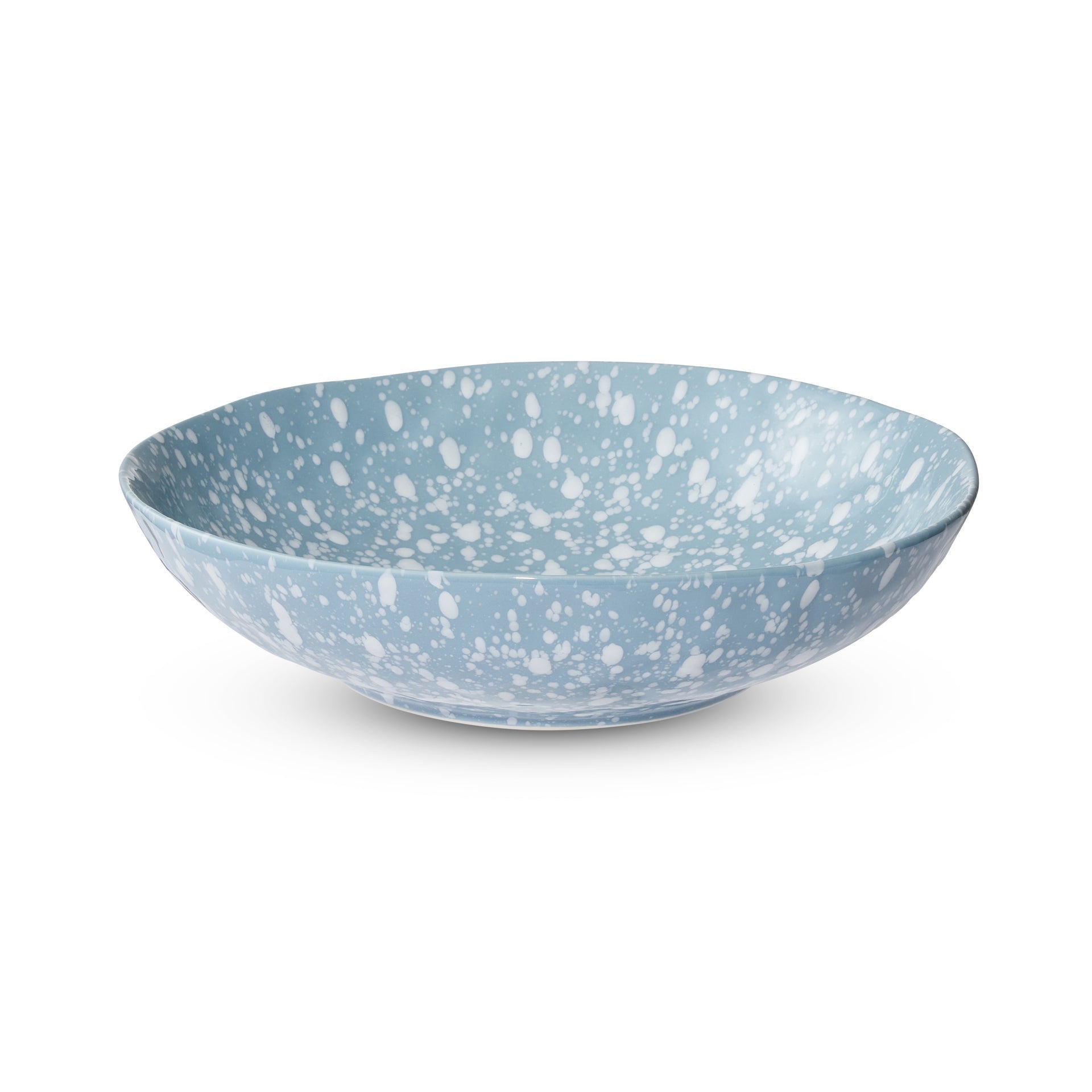 Speckle Light Blue & White Serving Bowl