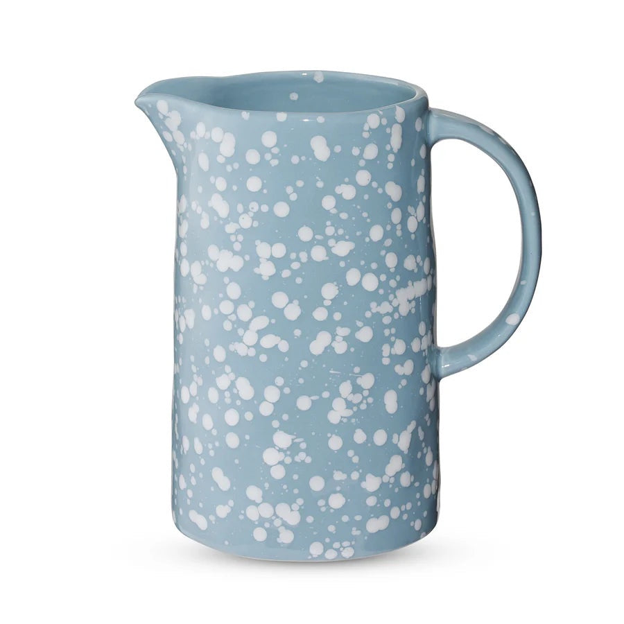 Speckle Light Blue & White Jug