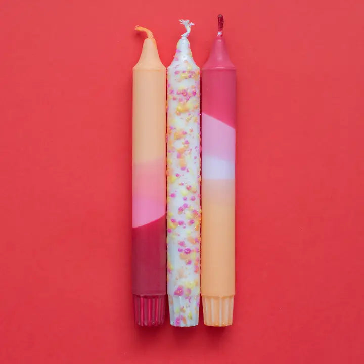 Taper Candles Set of 3 - Summer Sunset Party