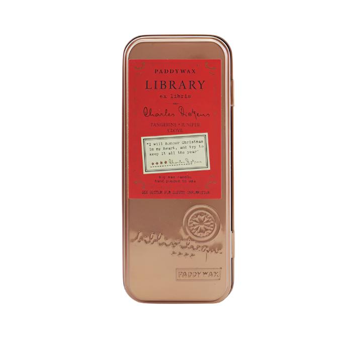 Library Candle Tin - Charles Dickens – Wileaway